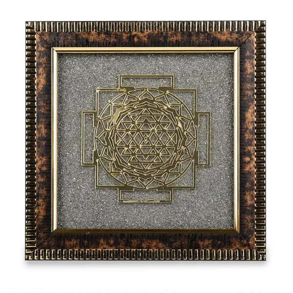 Pyrite_Stone_Shree_Yantra_Wooden_Frame_7_By_7